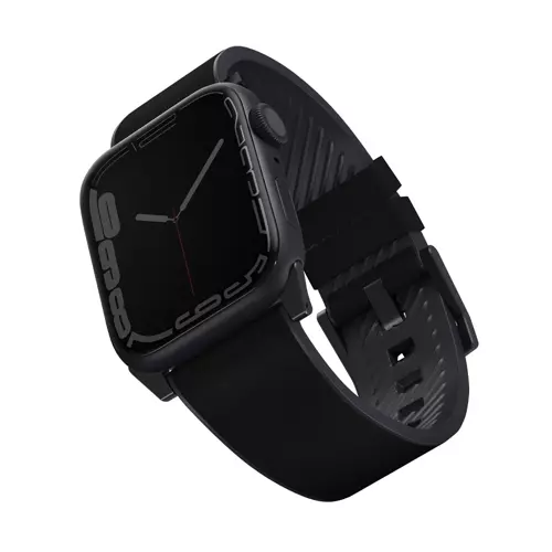 Straden Apple Watch 42-44-45-46-49mm Su Geçirmez Deri Kordon - Siyah