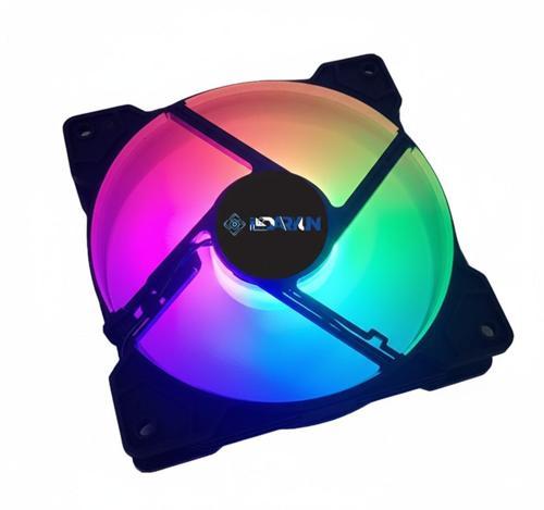 12Cm Kasa İçi Uyumlu Rainbow led Fanlı Molex 4 Pin Soket Fan