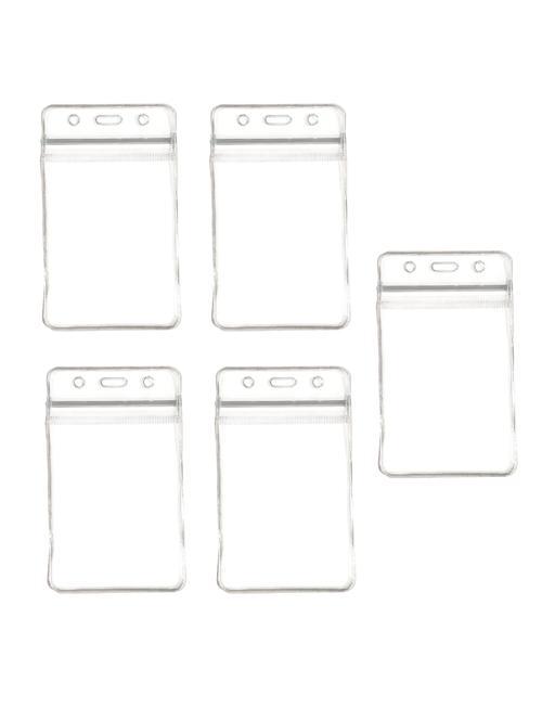 Pvc Yaka Kartlığı Yaka Kartı Kılıfı Kart Koruyucu 7x11 cm - 5 Adet