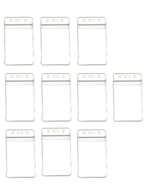Pvc Yaka Kartlığı Yaka Kartı Kılıfı Kart Koruyucu 7x11 cm - 10 Adet