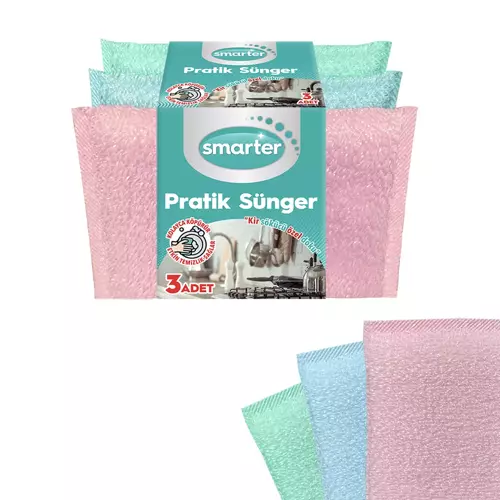 PRATİK SÜNGER 3 LÜ BULAŞIK SÜNGERİ