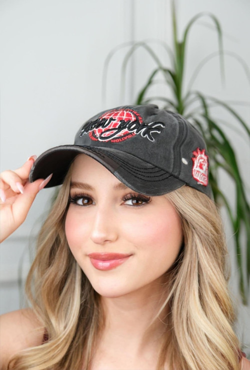 Unisex Eskitme Görünümlü Cap Şapka Baseball Cap Hiphop Şapka