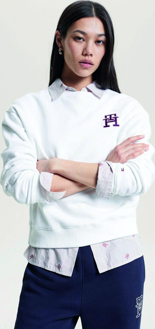 Bisiklet Yaka Sweat