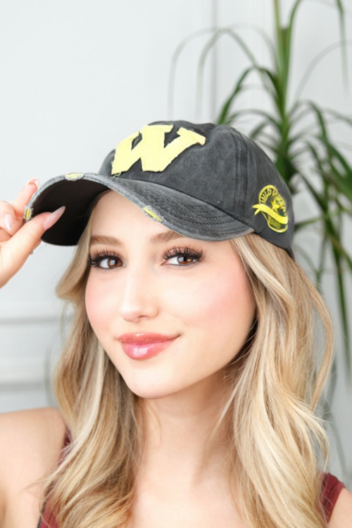 Unisex Eskitme Görünümlü Cap Şapka Baseball Cap Hiphop Şapka