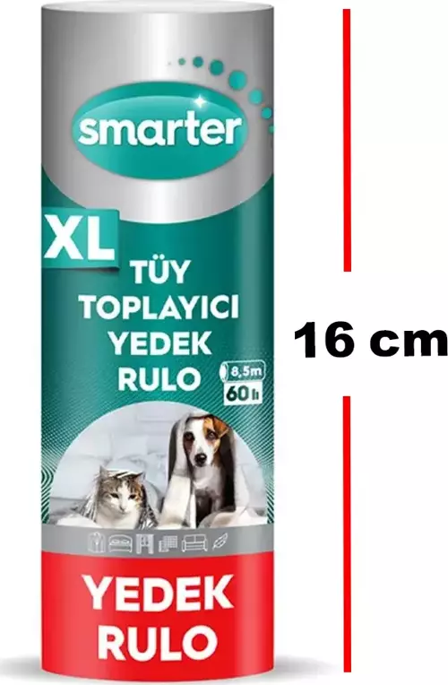 XL TÜY TOPLAYICI YEDEK RULO KEDİ KÖPEK