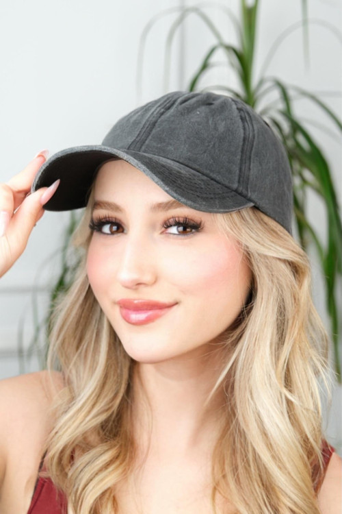 Unisex Eskitme Görünümlü Cap Şapka Baseball Cap Hiphop Şapka