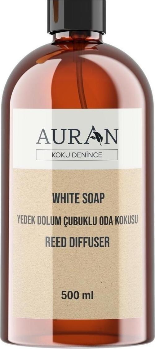 Beyaz Sabun Yedek Çubuklu Oda Ve Ortam Kokusu Esansı Yedek Dolum Şişe White Soap 500Ml