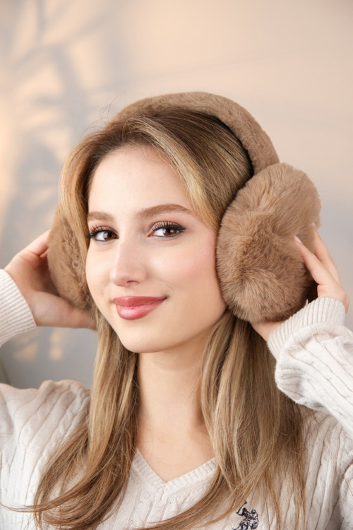 Soğuktan Koruyucu Soft Peluş Katlanabilir Kulak Koruyucu Kulaklık