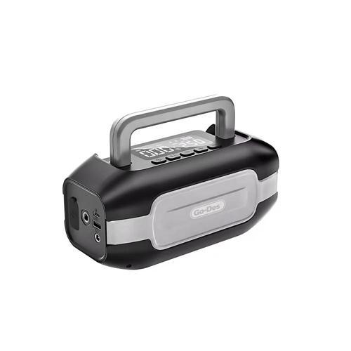 GD-B636 LED Işıklı Araç Akü Acil Durum Takviye Güç Kaynağı ve Hava Kompresörü 10000mAh Siyah