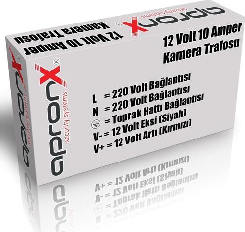 Apx-1210A 12V 10A Metal Kamera Güç Adaptörü