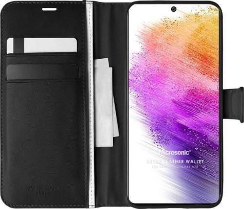 Samsung Galaxy A73 5G Kılıf Delux Leather Wallet Siyah