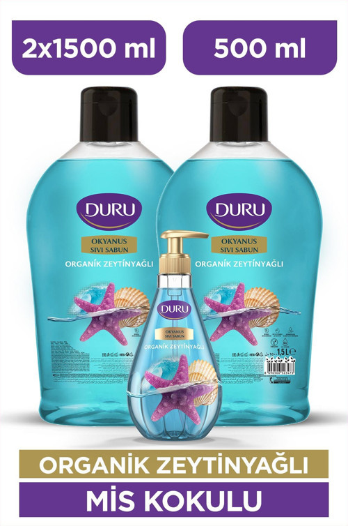 Organik Zeytinyağlı Okyanus Sıvı Sabun 1,5 1,5 500ml