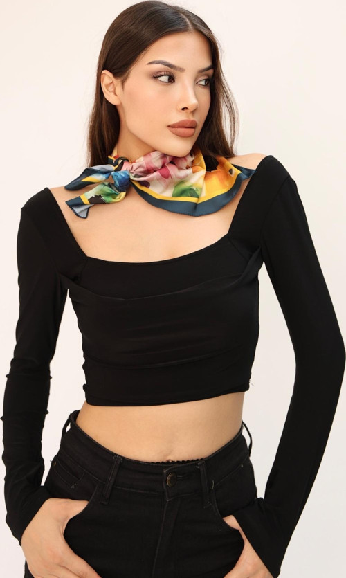 Desenli Fular Bandana