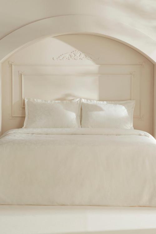 Viole Çift Kişilik Nevresim Takımı Beyaz