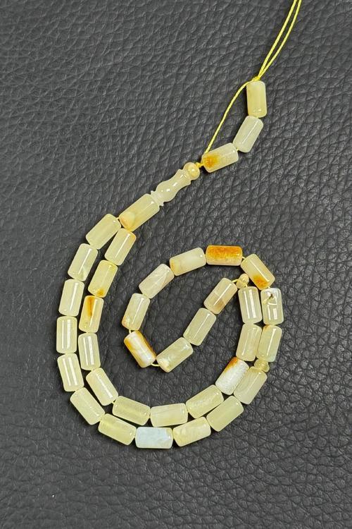 3 Yedek Taneli Püskülsüz Kapsül Kaya Damla Kehribar Tesbih