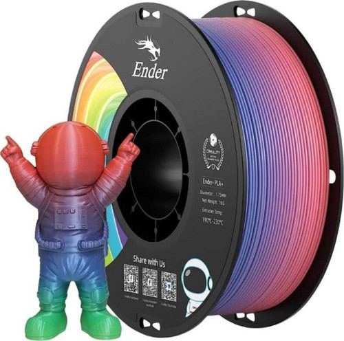Ender Pla+ Filament Rainbow 1.75Mm 1Kg