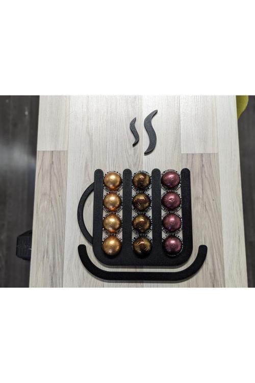 Nespresso Vertuo Xl Kupa Şeklinde Kapsül Tutucu Duvar Askı Aparatı Büyük Boy Kapsül