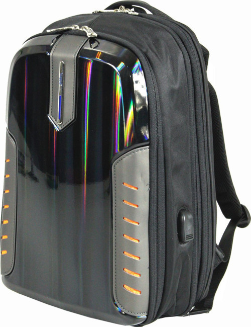 S24138 POLYESTER LAPTOP/SIRT ÇANTASI Siyah - Turuncu