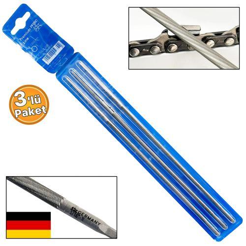 Germany 3lü Paket Motorlu Testere Zincir Bileme Eğesi 5/32 4.0mm İnce Eğe