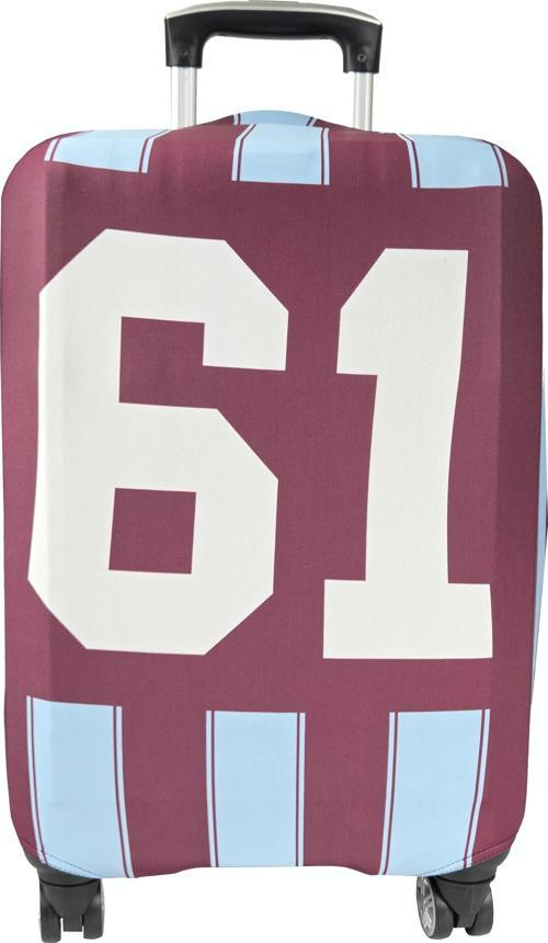 (My#141 TRABZON) VALİZ İÇİN KILIF Bordo-Mavi-Orta Boy
