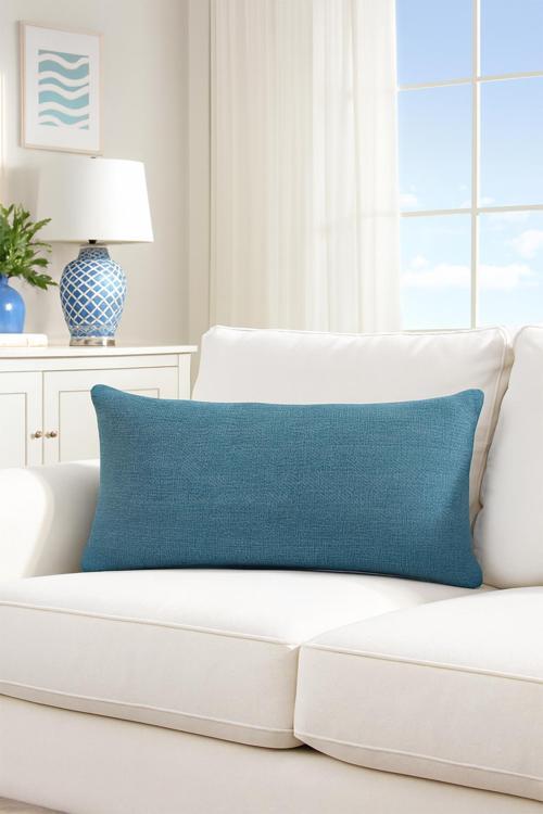 Nadia Kırlent Kılıfı Turkuaz V1 30x70