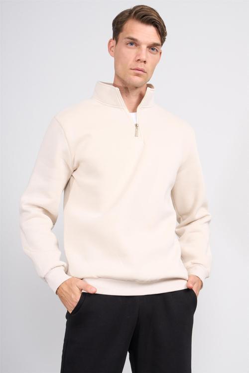 Çetinkaya Mentality 3907 3 İp Dik Yaka Taş Sweatshirt