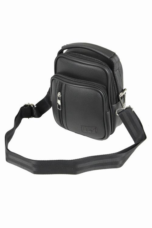 1051-2 Suni Deri Erkek Portföy Çantası Siyah