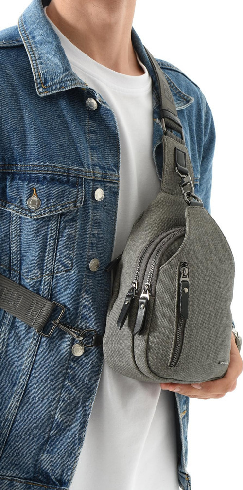 M 708 Mega Bag Kanvas Body Bag / Omuz Çantası