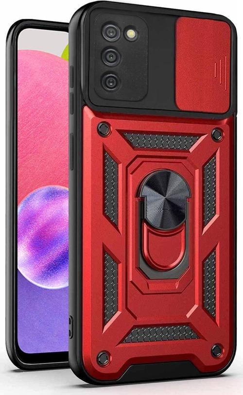 Samsung Galaxy A03s Kılıf Impact Resistant Kırmızı
