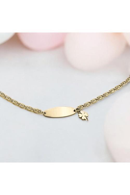 Çelik İsimli Bebek Çocuk Bileklik Künye Kararma Yapmaz