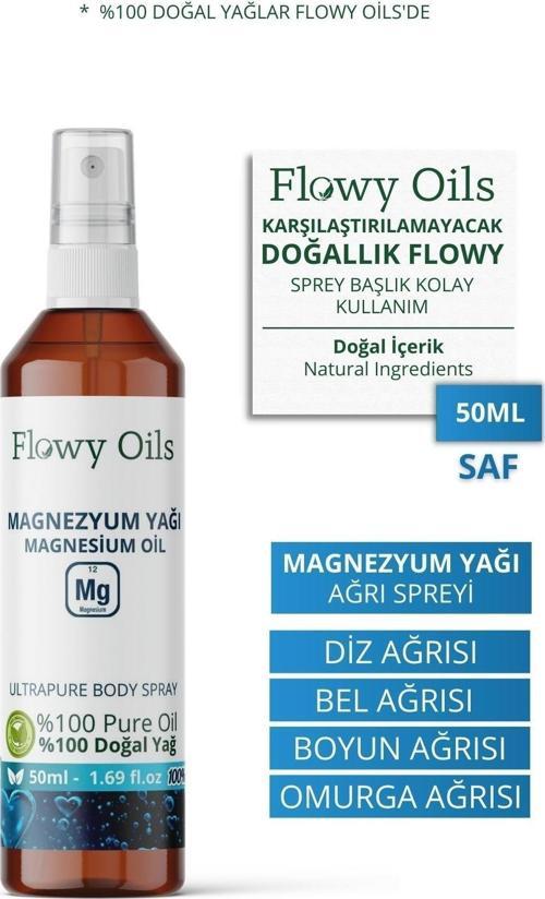 Saf Magnezyum YağıDoğal Bitkisel Sprey Masaj Yağı Magnesium Oil 50ml