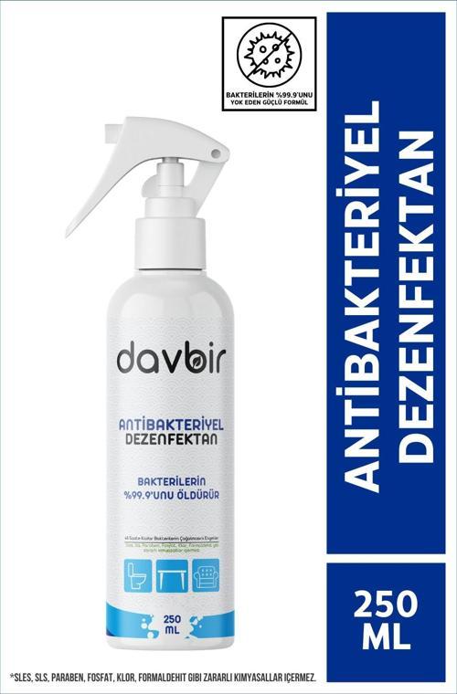Dezenfektan Sprey Ortam ve Yüzey Temizleyici Bakterilere karşı Üstün Etkili 250 ml