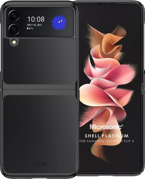 Samsung Galaxy Z Flip 4 Kılıf Shell Platinum Siyah
