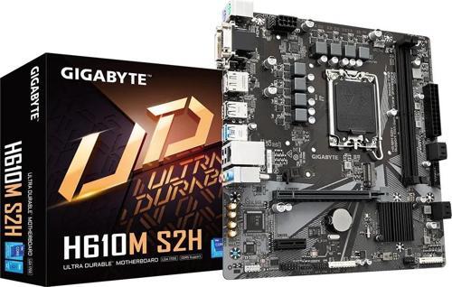 H610M S2H Ddr5 5600 Mhz Soket 1700 M.2 Hdmi Dp D-Sub Dvi-D Matx İntel Anakart