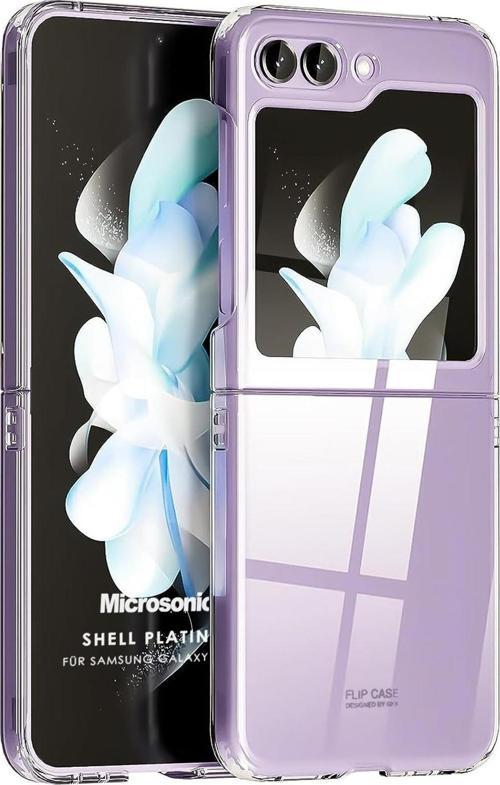 Samsung Galaxy Z Flip 5 Kılıf Shell Platinum Şeffaf
