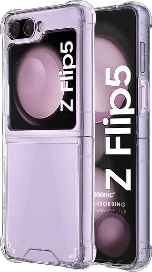 Samsung Galaxy Z Flip 5 Kılıf Shock Absorbing Şeffaf