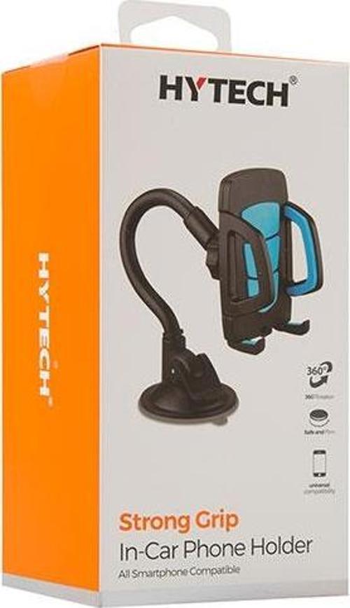Hy-Xh20 Vantuz + Braketi 360 Derece Siyah-Mavi Araç Cep Telefonu Tutucu