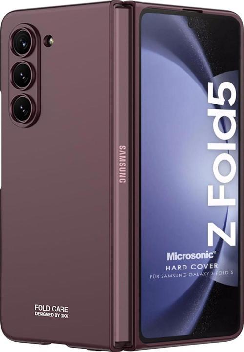 Samsung Galaxy Z Fold 5 Kılıf Shape Hard Cover Bordo