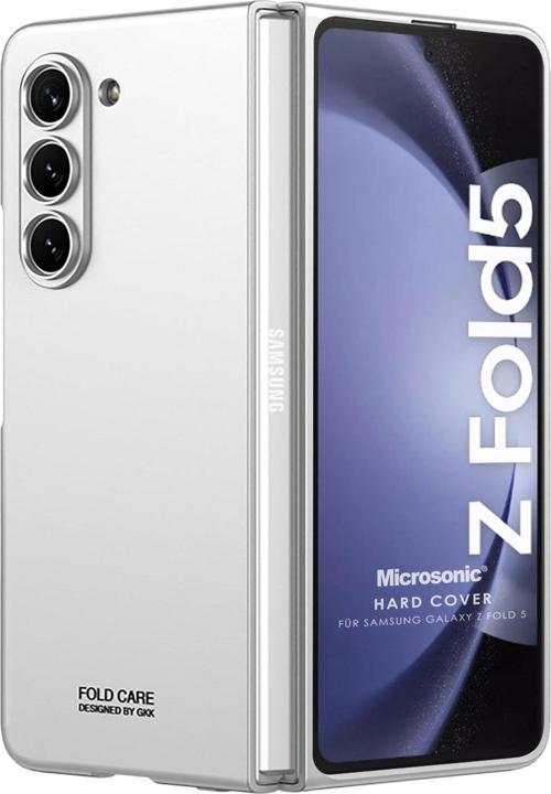 Samsung Galaxy Z Fold 5 Kılıf Shape Hard Cover Gümüş