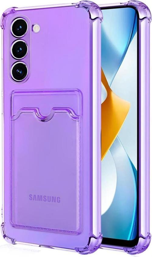 Samsung Galaxy S23 Card Slot Shock Kılıf Lila