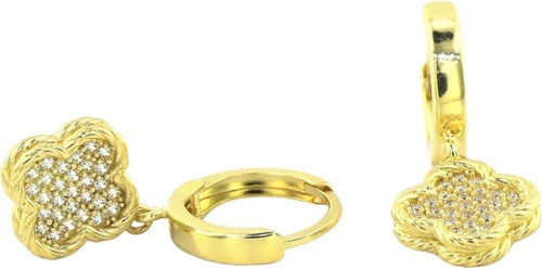 14 Ayar Altın Tasarım Küpe - 0184154