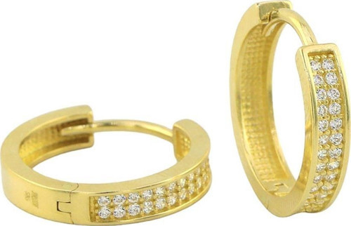 14 Ayar Altın Halka Küpe - 0182957