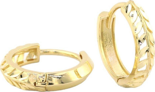 14 Ayar Altın Tasarım Küpe - 0180821