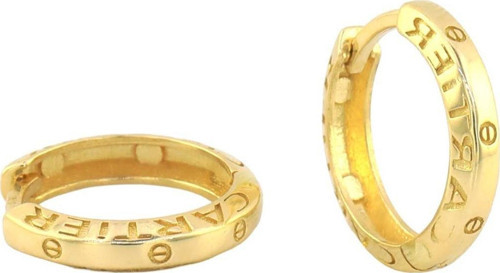 14 Ayar Altın Tasarım Küpe - 0180417