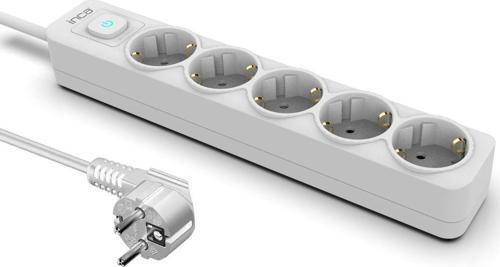 İpw-44Gb 5 Li Akım Korumalı Led Tuşlu Priz 1,5 Metre Beyaz