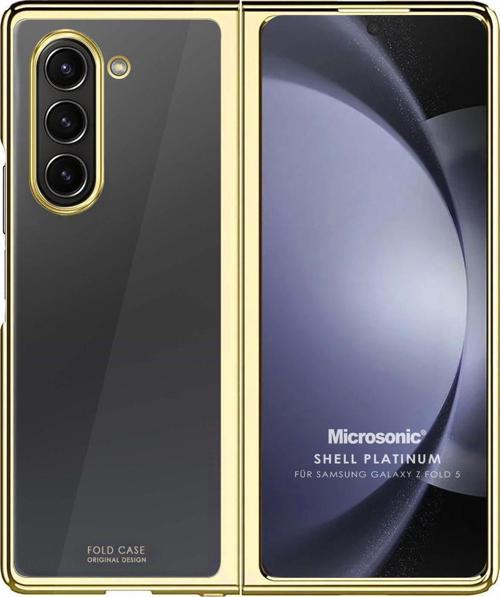 Samsung Galaxy Z Fold 5 Kılıf Shell Platinum Gold