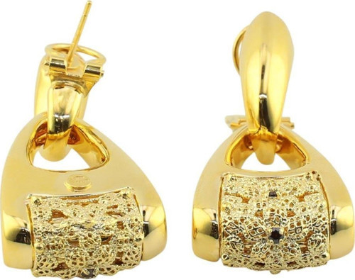 14 Ayar Altın Tasarım Küpe - 0177649