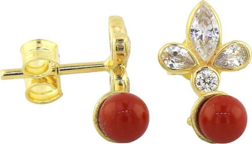 14 Ayar Altın Tasarım Küpe - 0183075