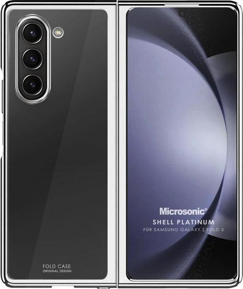 Samsung Galaxy Z Fold 5 Kılıf Shell Platinum Gümüş