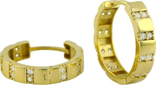 14 Ayar Altın Tasarım Küpe - 0193798